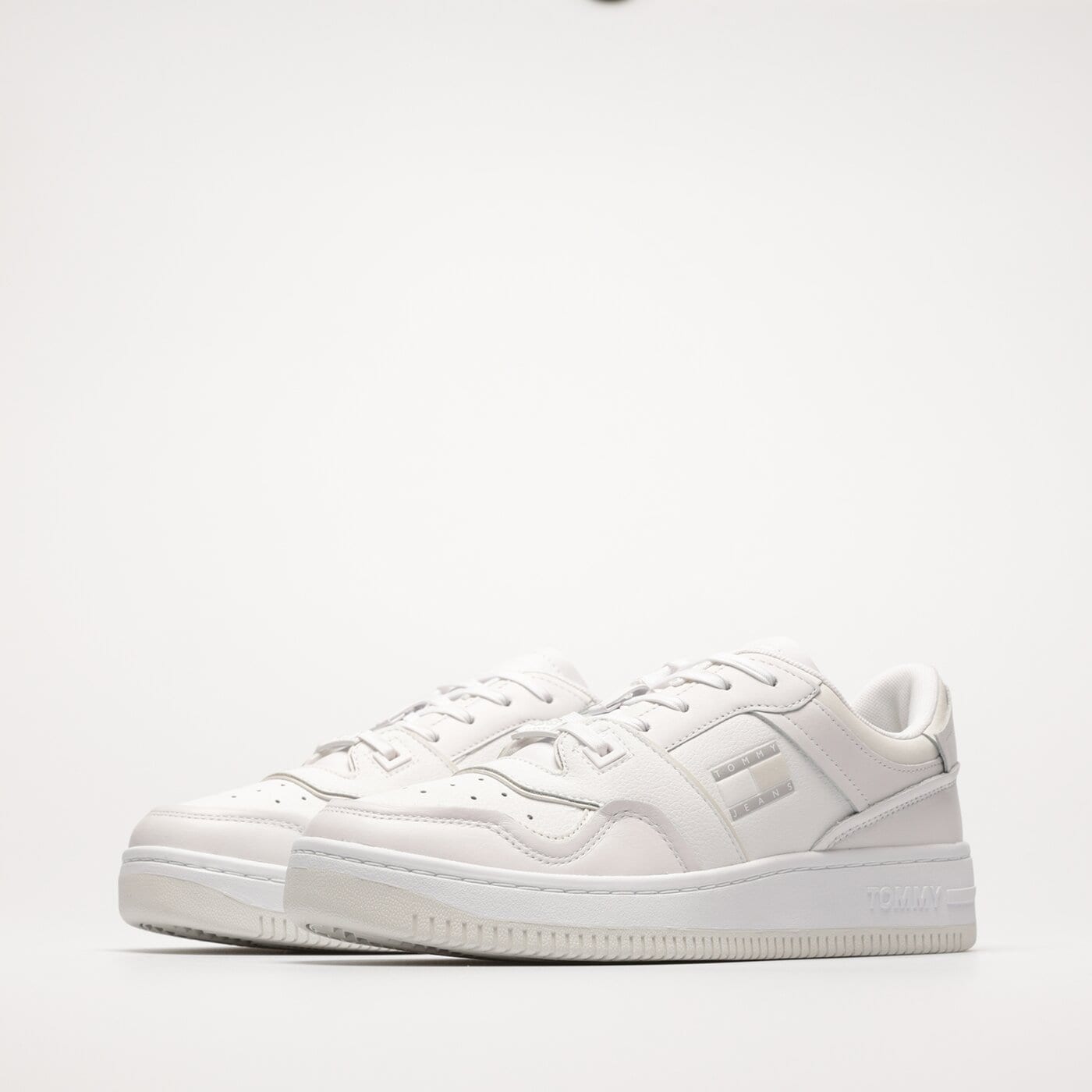 Męskie sneakersy (buty) TOMMY HILFIGER TOMMY JEANS BASKET CUPSOLE em0em01194ybr kolor biały