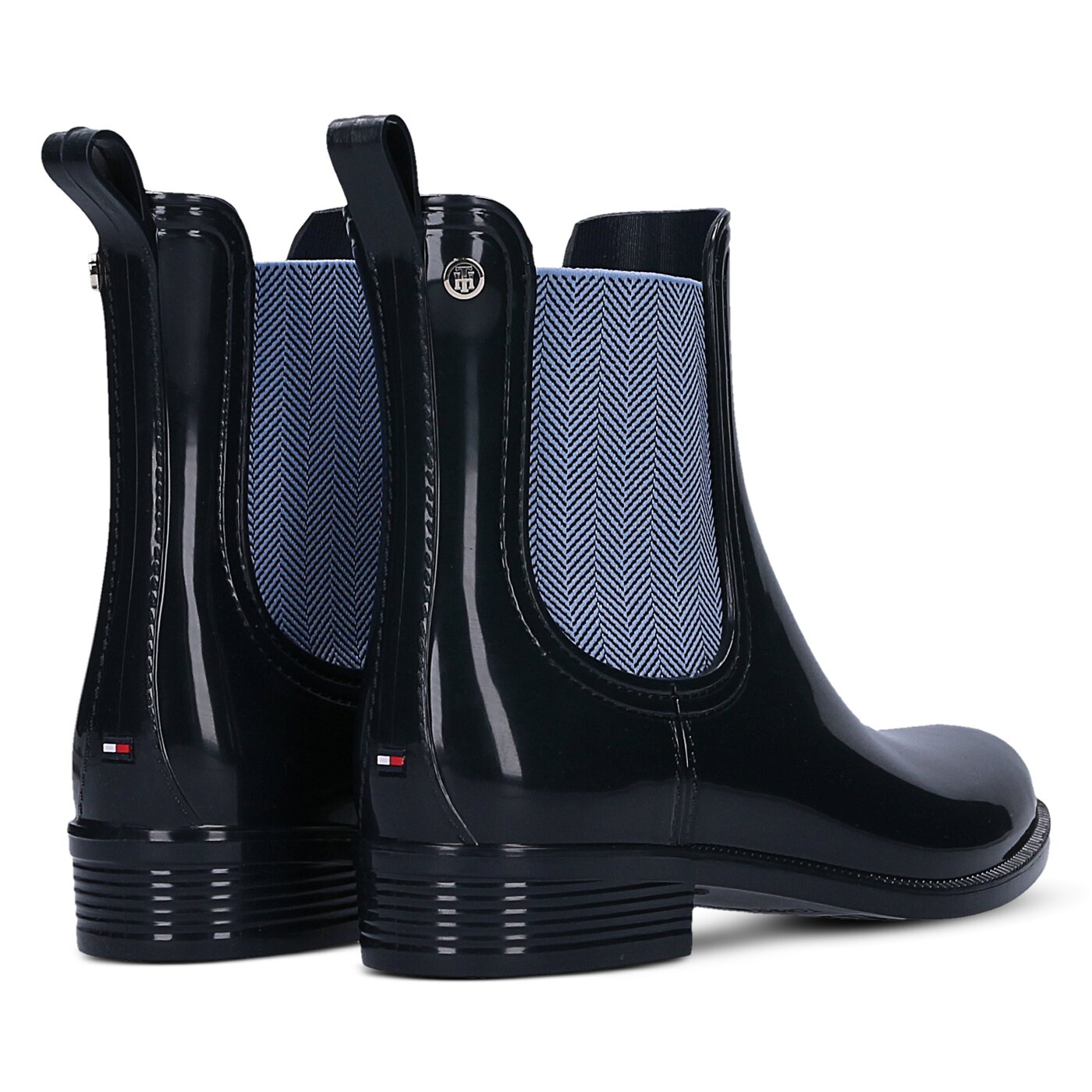 Damskie kalosze (buty gumowe) TOMMY HILFIGER O1285DETTE 6R fw56821556403 kolor granatowy