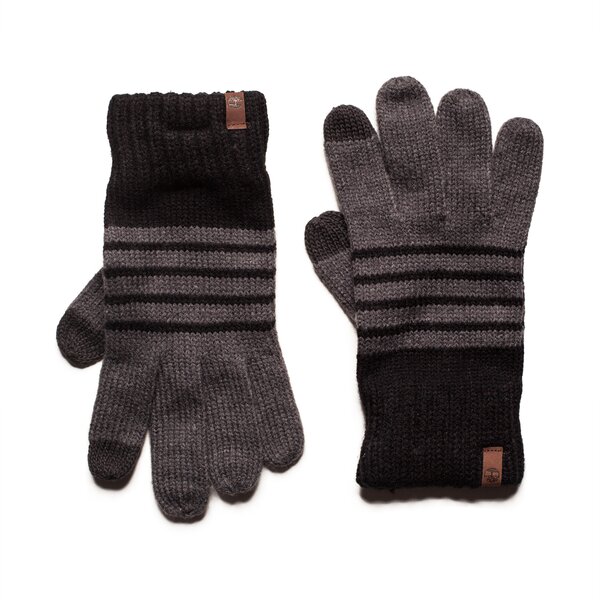 Męski szalik / rękawiczki TIMBERLAND RĘKAWICZKI STRIPED KNIT GLV a1ge4001 kolor szary