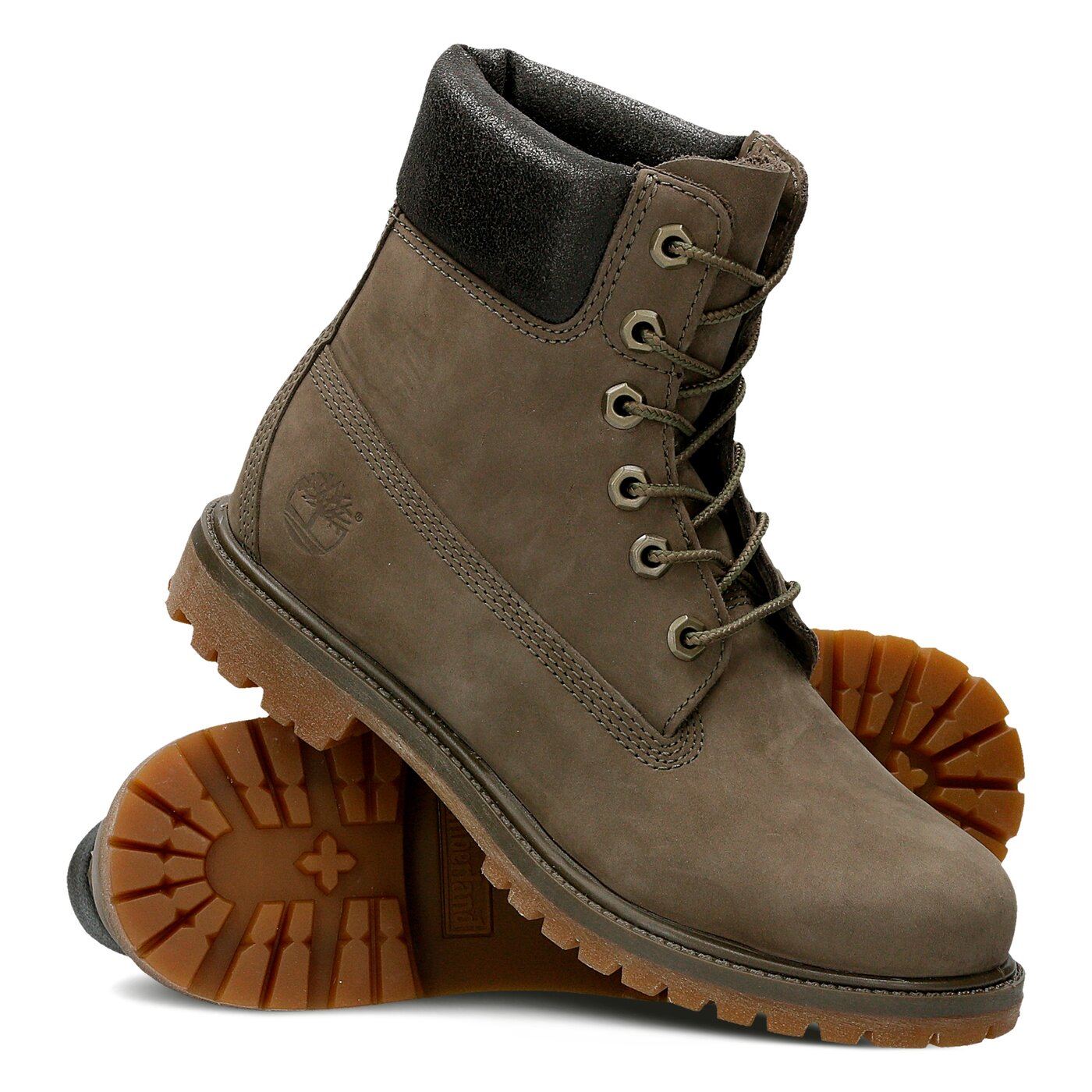 Damskie trapery TIMBERLAND PREMIUM 6 INCH BOOT - W  a1hzm kolor brązowy