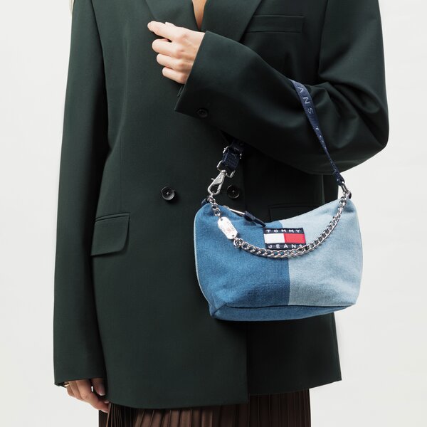 Damska torebka TOMMY HILFIGER TOREBKA TJW HERITAGE SHOULDER BAG DENIM aw0aw148220gy kolor multicolor