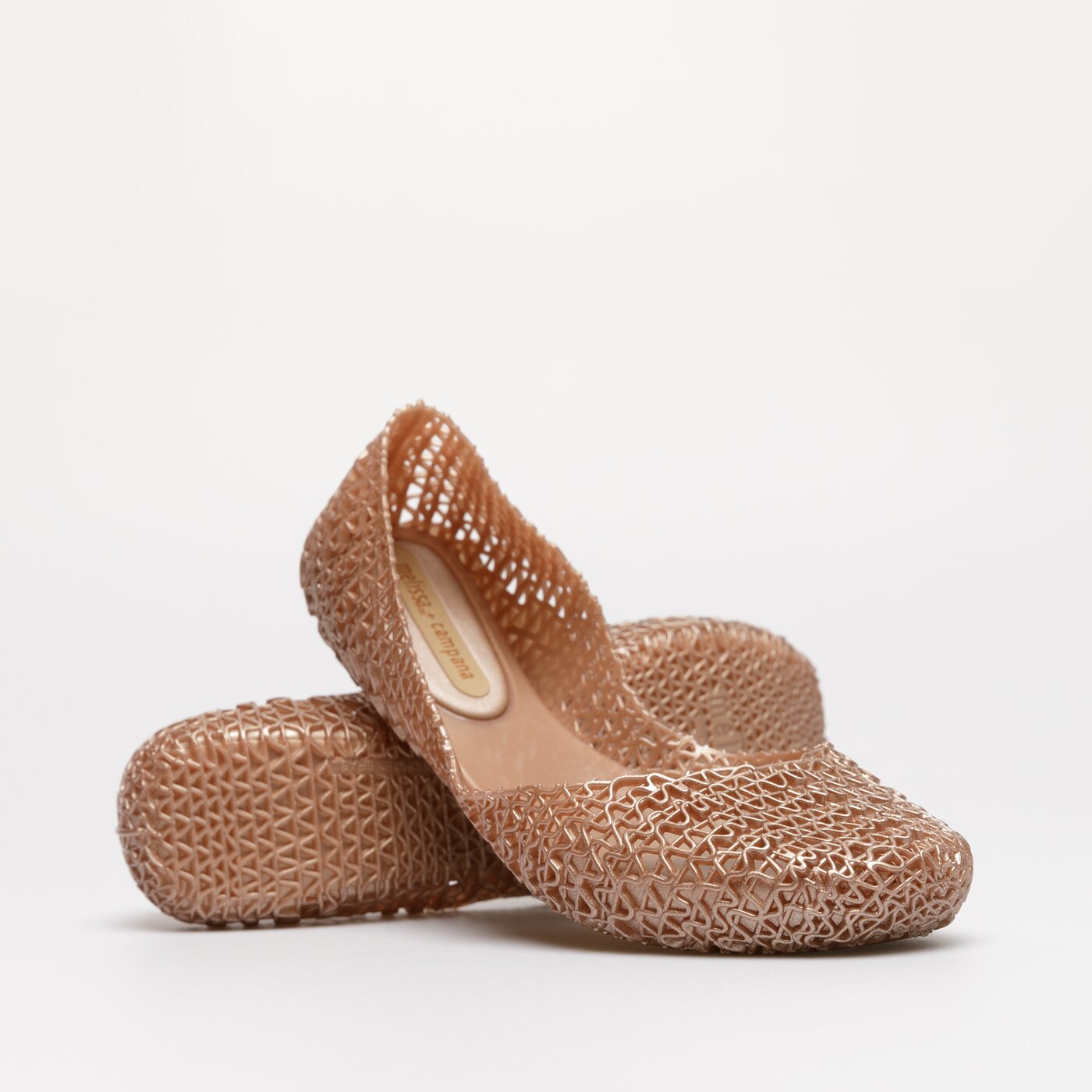 Damskie baleriny (buty) MELISSA CAMPANA PAPEL AD. 33693-af048 kolor brązowy