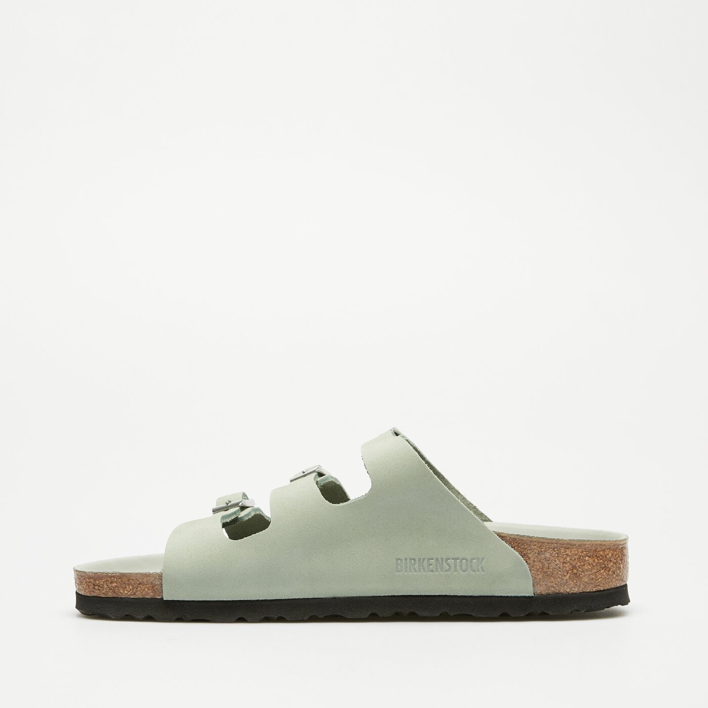Damskie klapki BIRKENSTOCK FLORIDA LENB PURE SAGE HEX 1029450 kolor szary