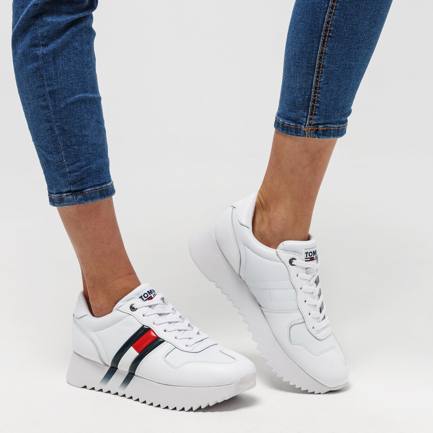 tommy high cleated sneaker