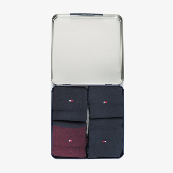 Męskie skarpetki TOMMY HILFIGER SKARPETY MIXED GIFTBOX 4P 39 492001001085039 kolor multicolor