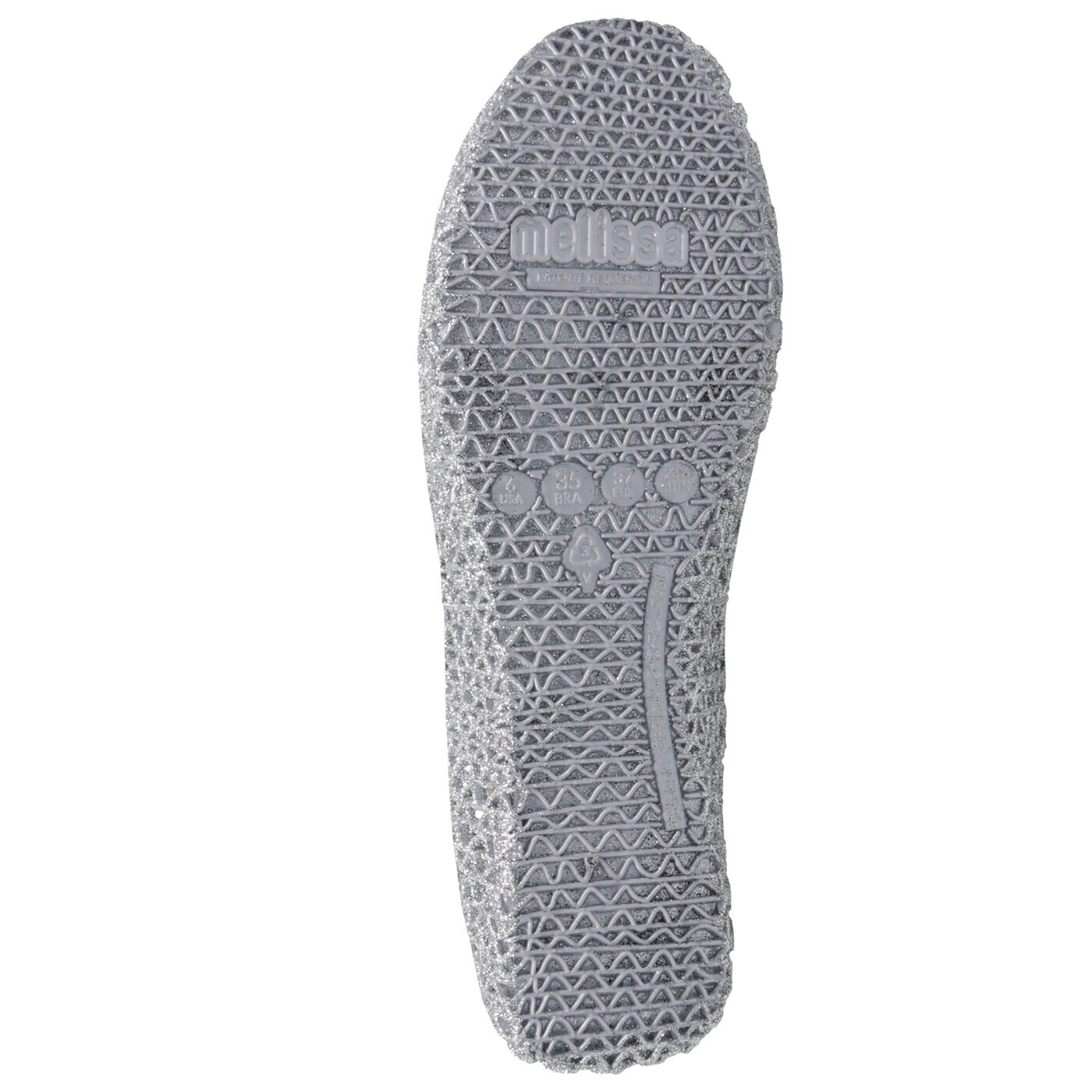 Damskie baleriny (buty) MELISSA CAMPANA PAPELL VII 3151250711 kolor srebrny