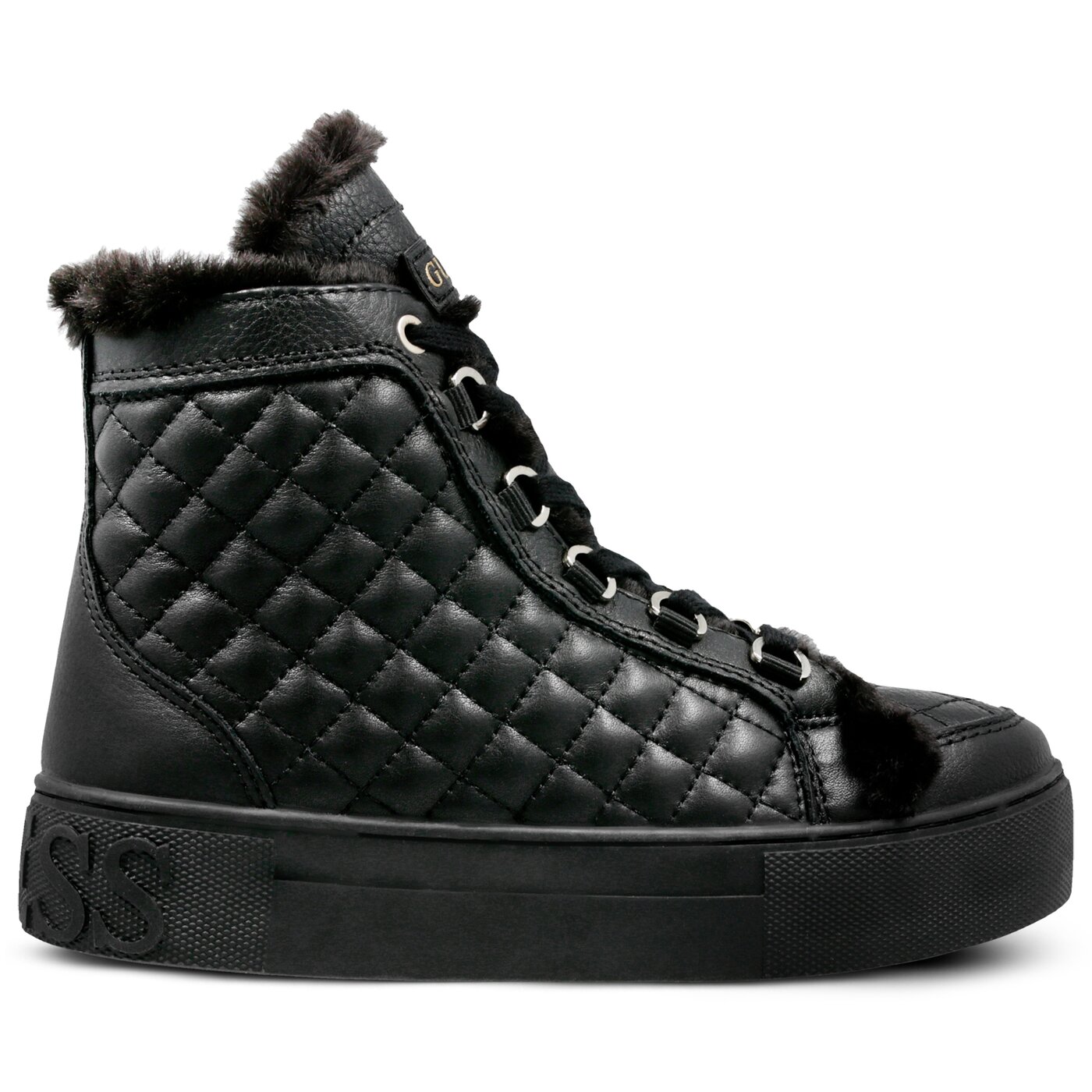 Damskie sneakersy (buty) GUESS MERGE flmee4lea12black kolor czarny