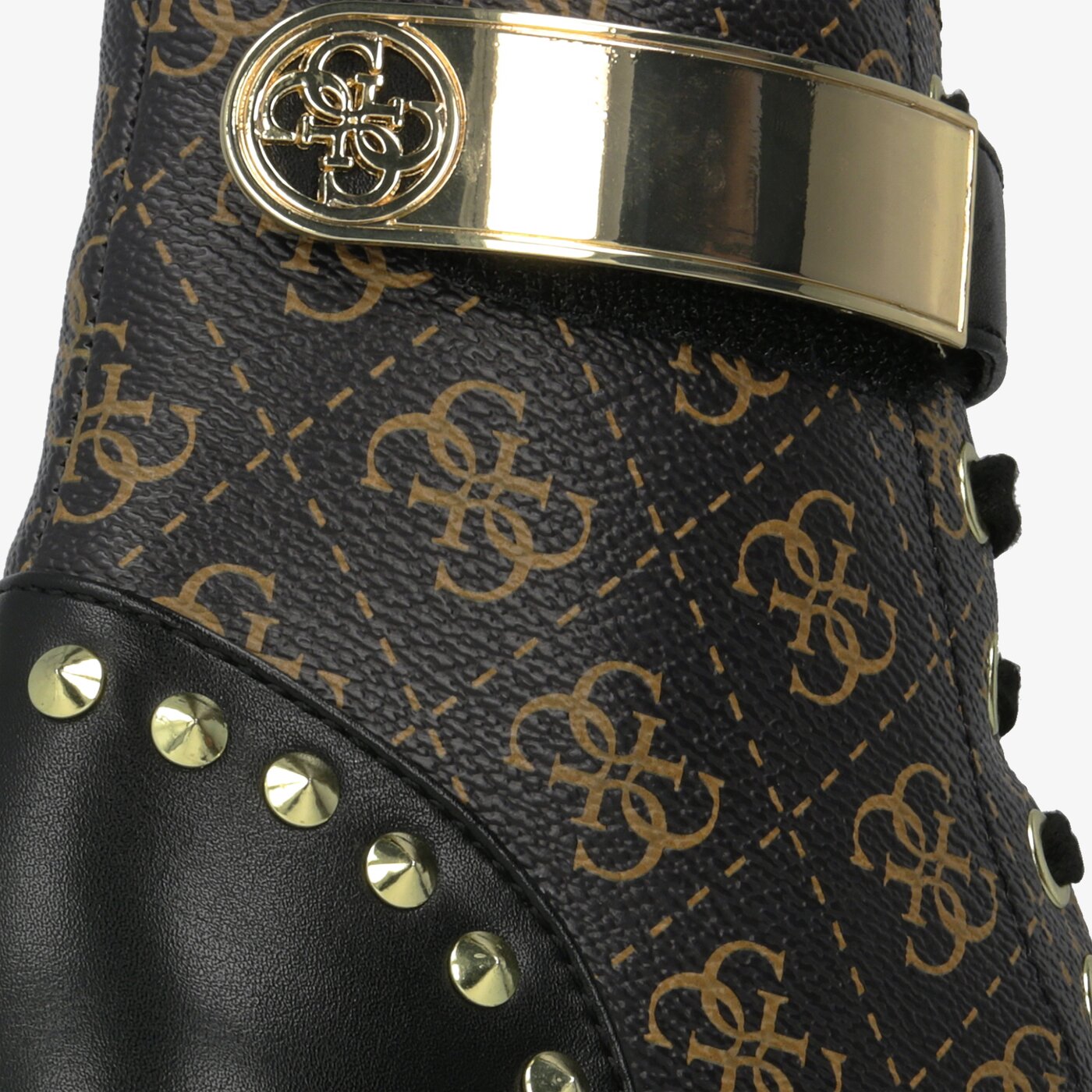 Damskie botki / sztyblety GUESS HALEIGHA fl8hhafal10blkbr kolor czarny