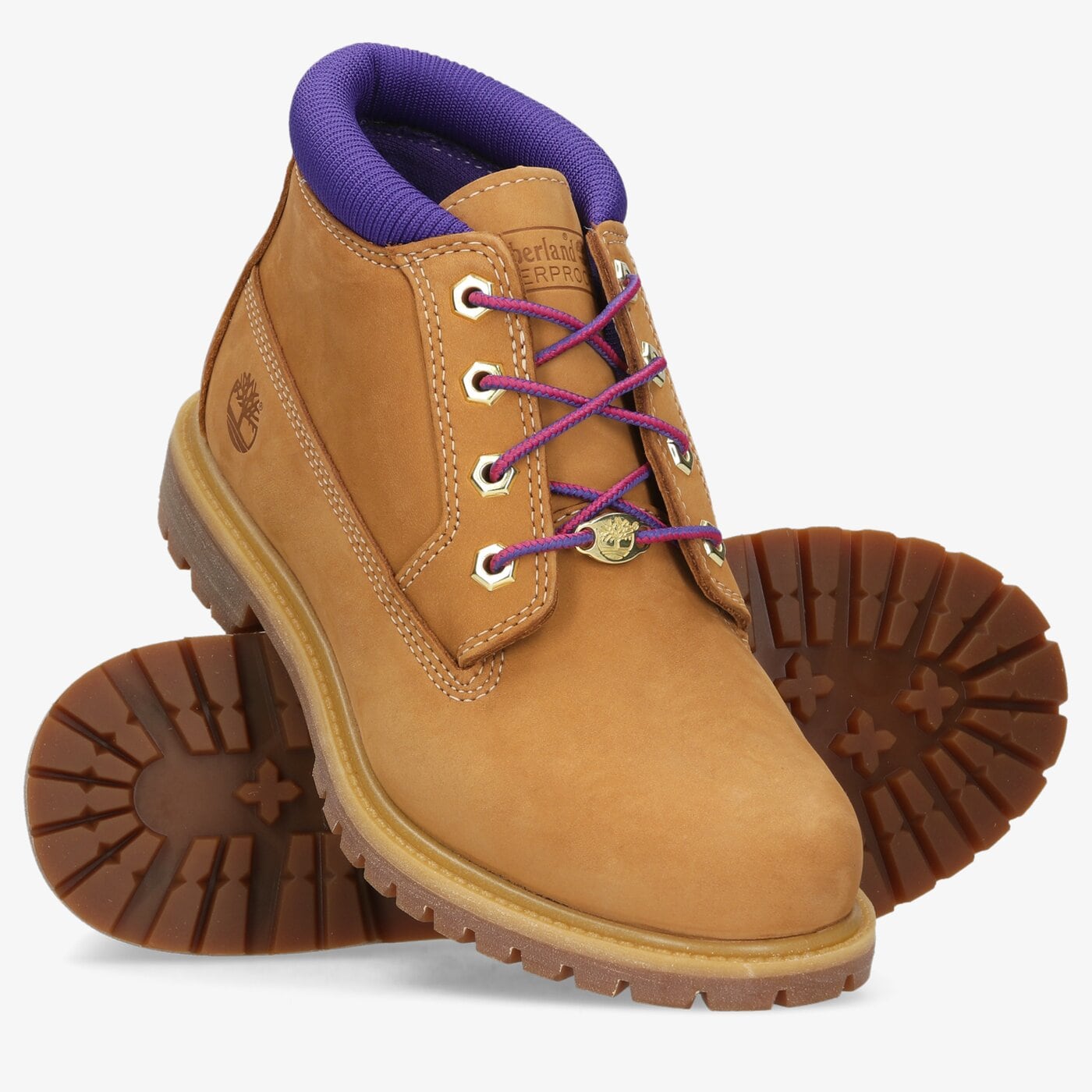 Damskie buty za kostkę TIMBERLAND NELLIE CHUKKA DOUBLE tb0a2jsj2311 kolor żółty