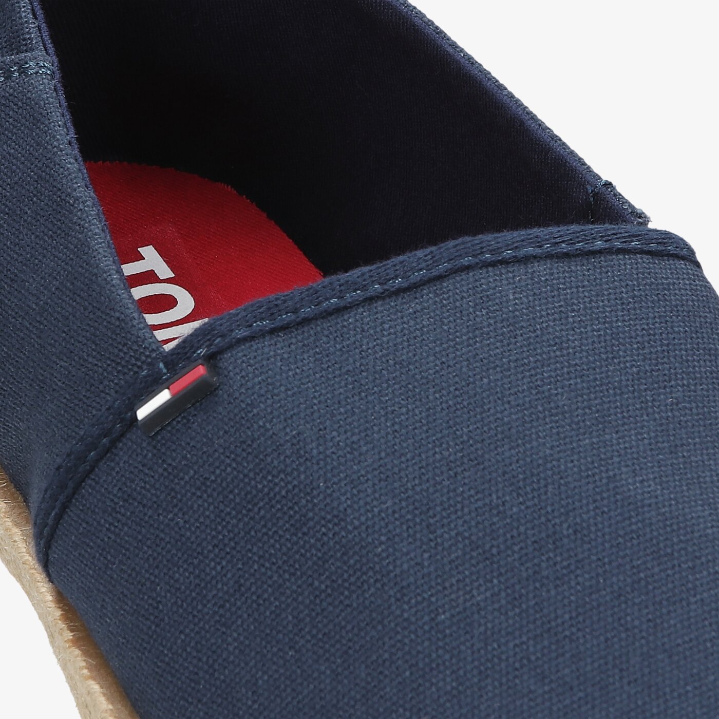 Męskie półbuty TOMMY HILFIGER TOMMY JEANS ESSENTIAL ESPADRILLE em0em00677c87 kolor granatowy