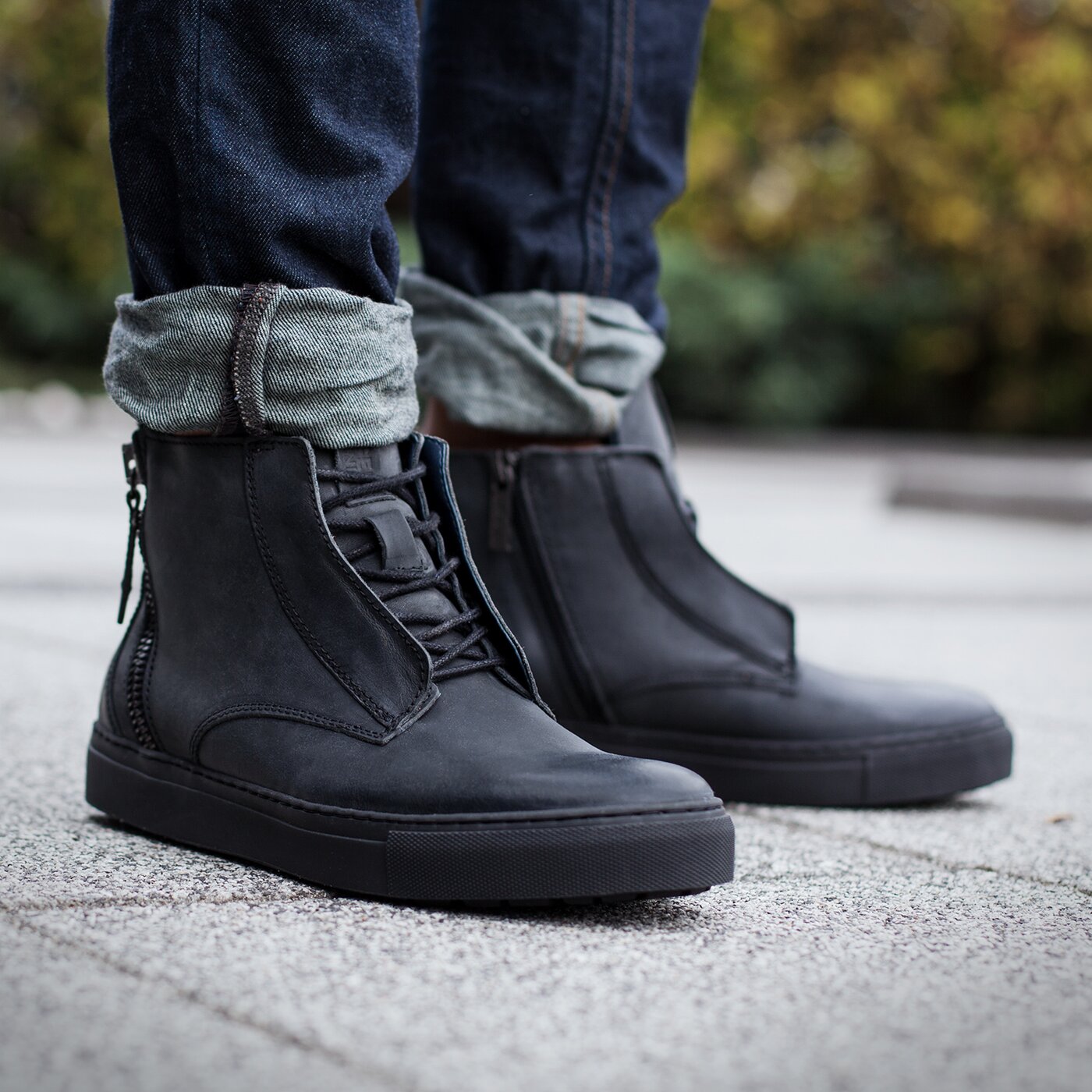 Męskie buty za kostkę TOMMY HILFIGER C2385RAIG 7A1 em56821744990 kolor czarny