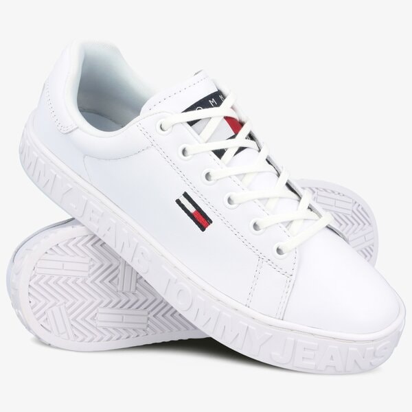 Damskie trampki TOMMY HILFIGER COOL TOMMY JEANS SNEAKER en0en00643ybs kolor biały