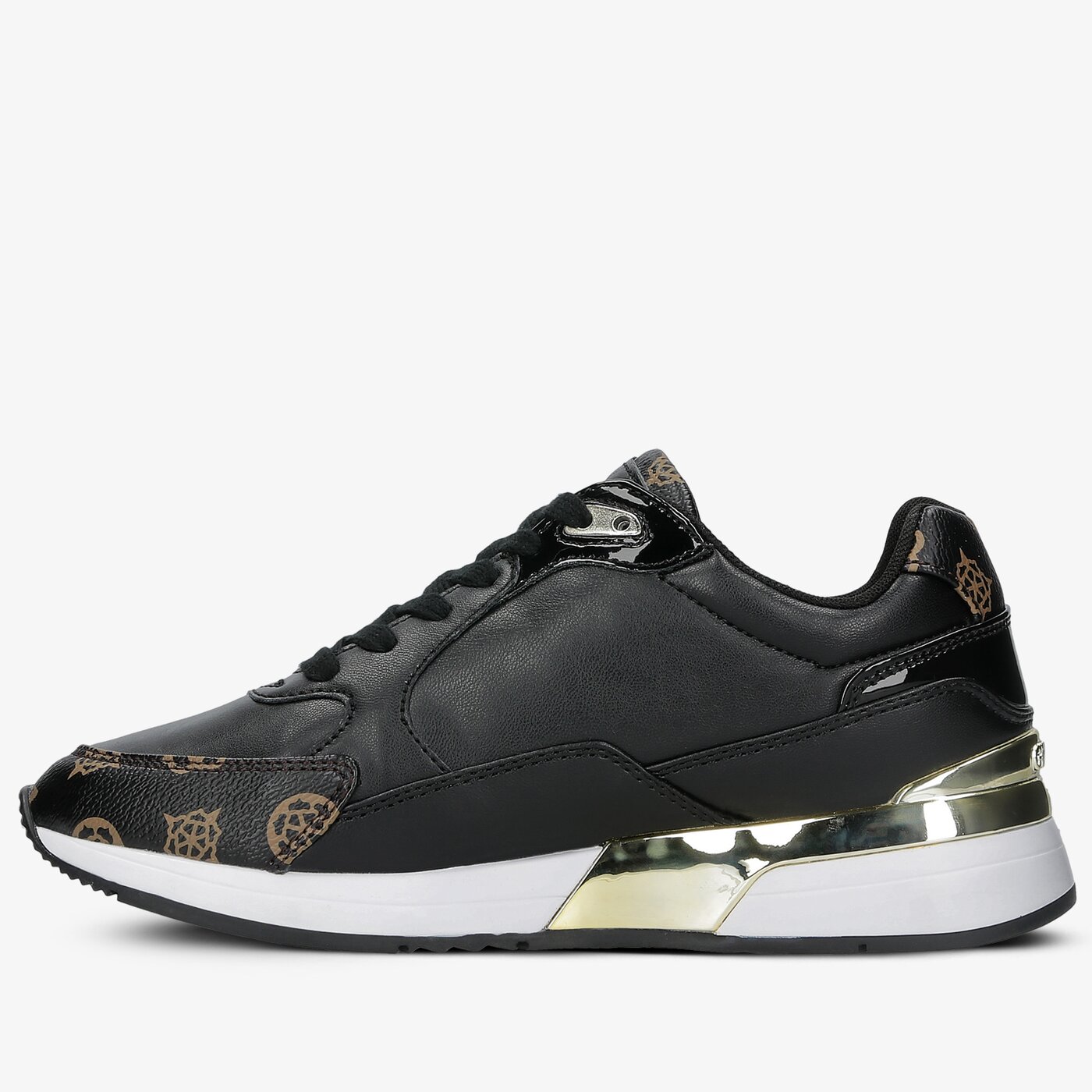 Damskie sneakersy (buty) GUESS MOXEA fl5moxfal12blkbr kolor czarny