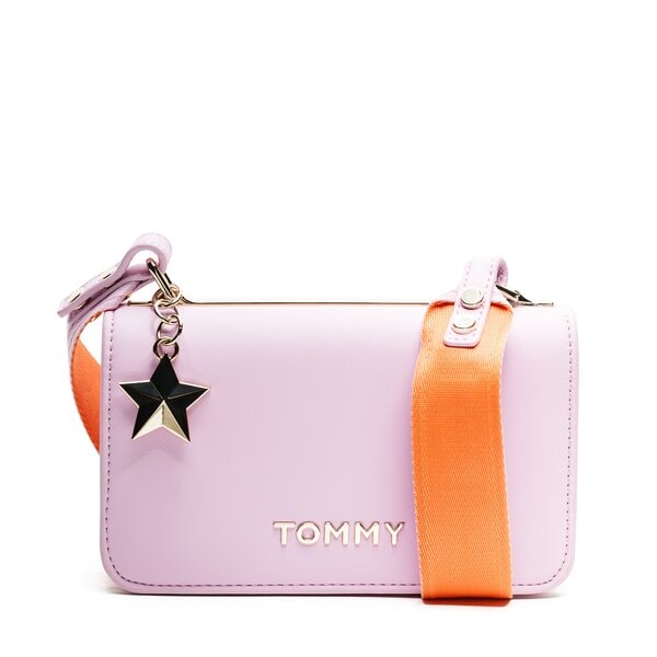 Damska torebka TOMMY HILFIGER TOREBKA TOMMY STATEMENT CROSSOVER aw0aw06438521 kolor różowy