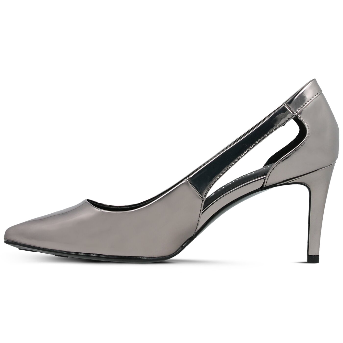 Damskie szpilki / czółenka TOMMY HILFIGER MIRROR METALLIC CUT OUT PUMP fw0fw02972990 kolor czarny