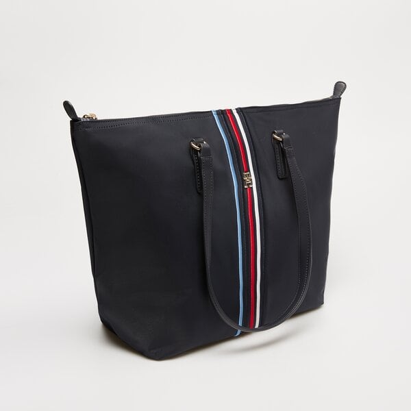 Damska torebka TOMMY HILFIGER TOREBKA POPPY TOTE CORP aw0aw15981dw6 kolor granatowy