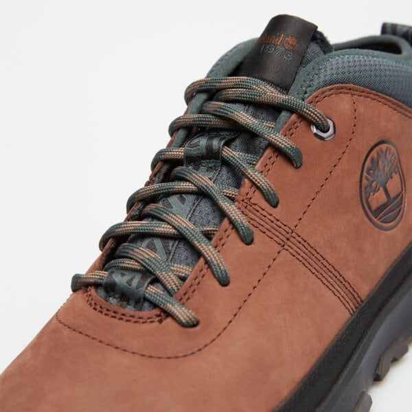 Męskie buty outdoor (trekkingowe) TIMBERLAND WINSOR TRAIL MID LACE SNEAKER tb0a41x7w071 kolor brązowy