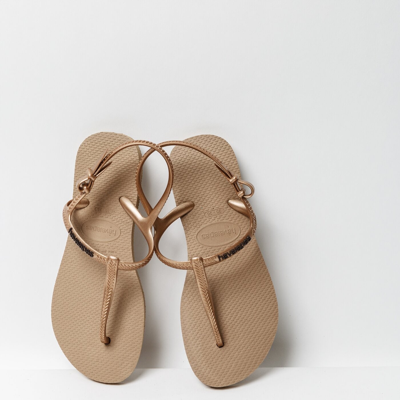 Damskie sandały HAVAIANAS FREEDOM SL 41371103581 kolor złoty