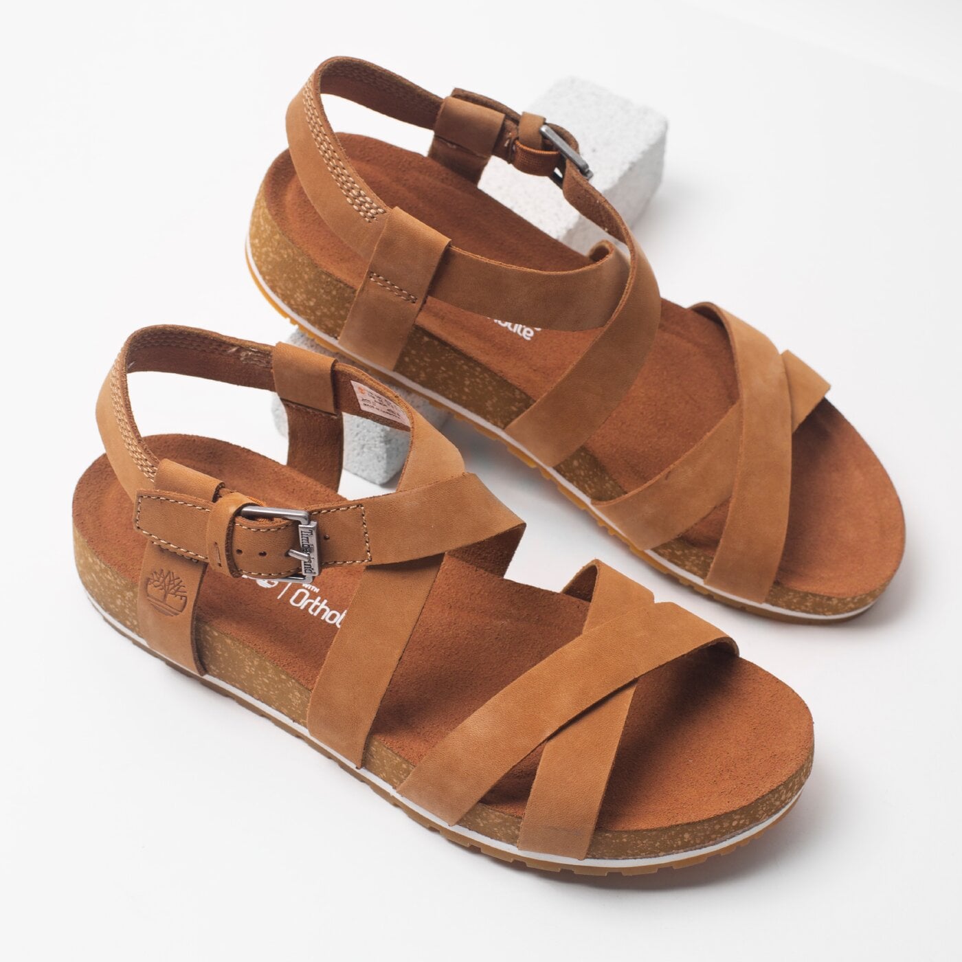 Damskie sandały TIMBERLAND MALIBU WAVES ANKLE ca1mqr kolor brązowy