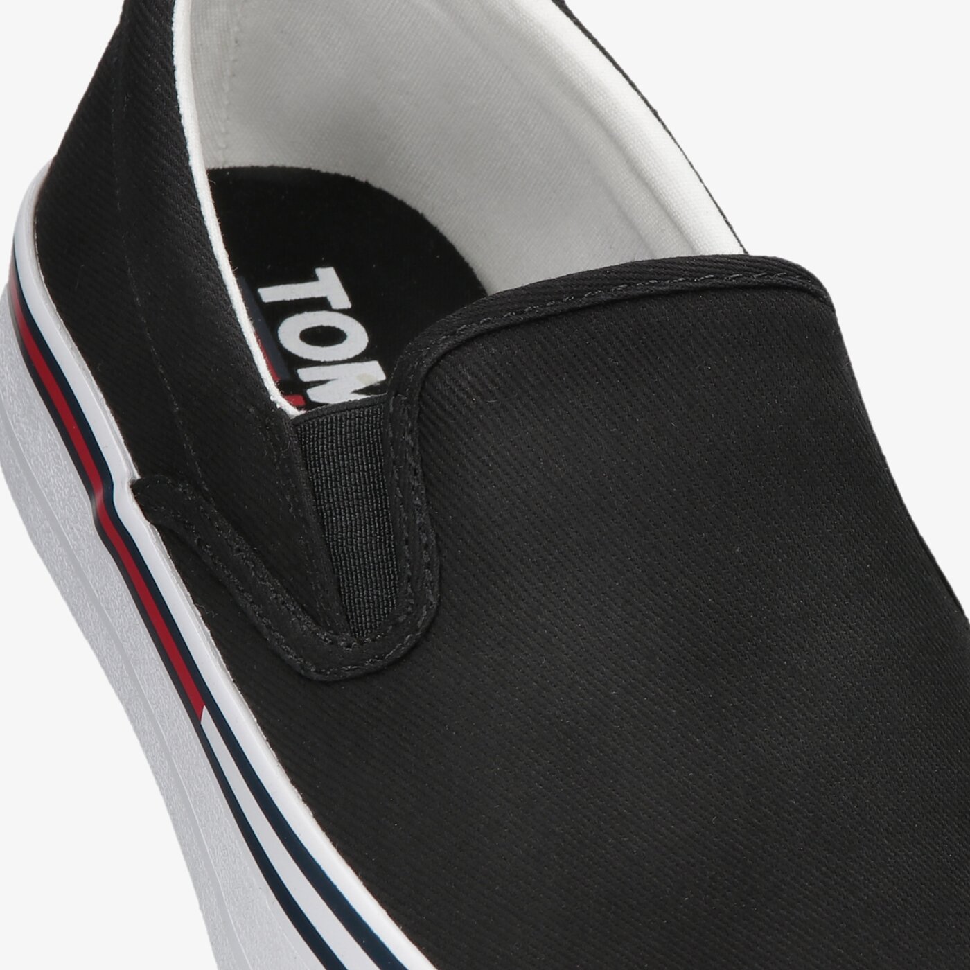 Męskie trampki TOMMY HILFIGER TOMMY JEANS ESSENTIAL SLIPON em0em00961bds kolor czarny