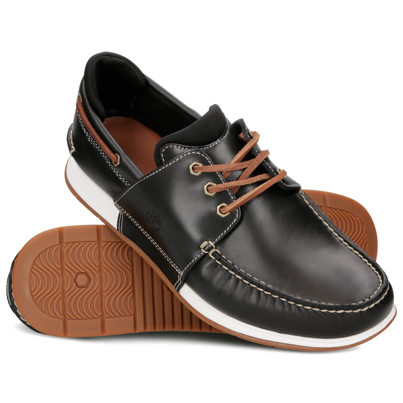 Męskie mokasyny TIMBERLAND HEGER'S BAY 3 EYE BOAT tb0a241v0011 kolor czarny