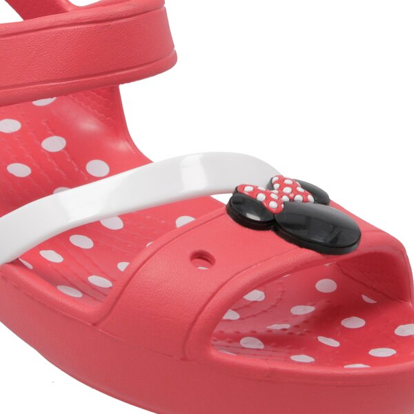 Dziecięce sandały / klapki CROCS LINA MINNIE SANDAL K 2049998c1k kolor czerwony