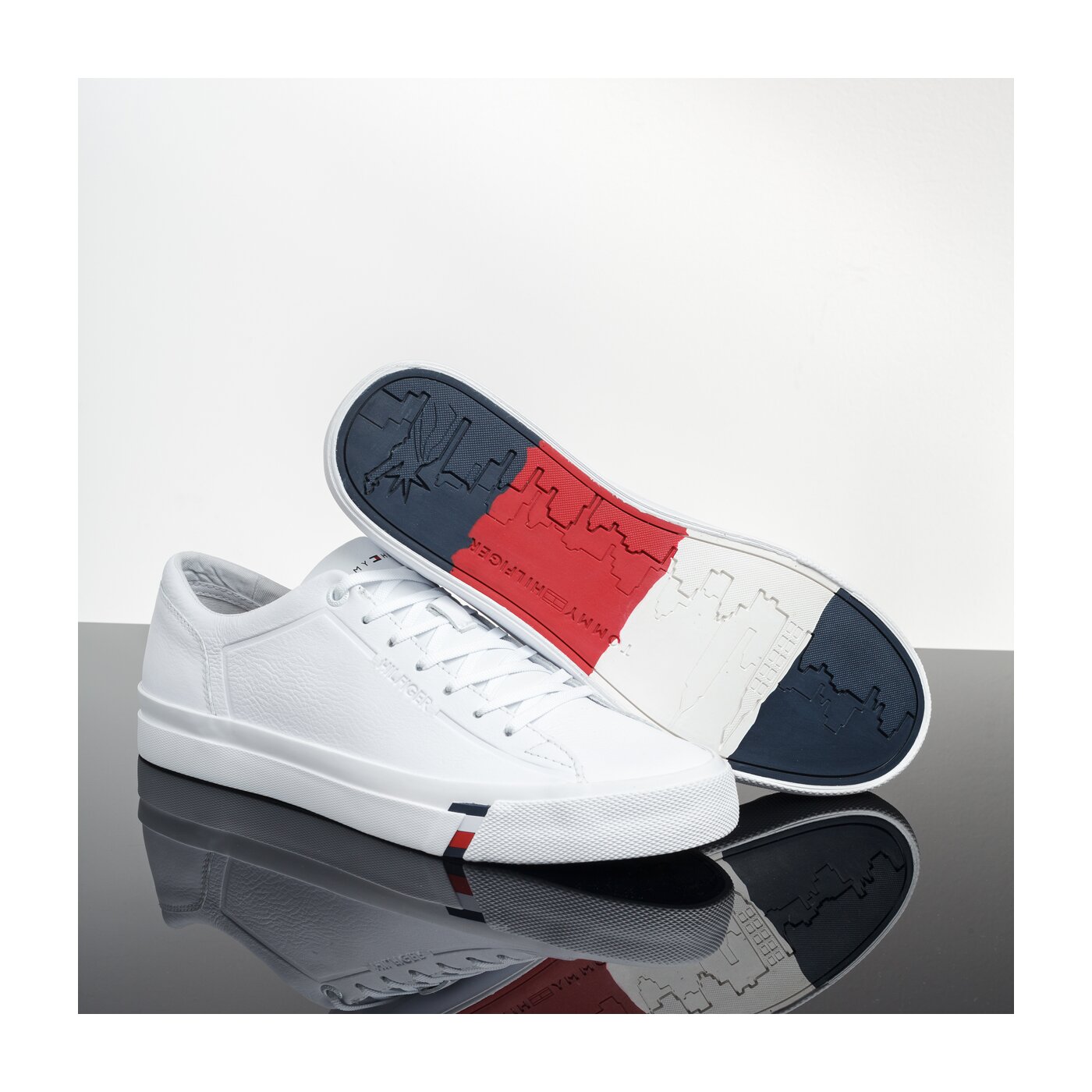 Męskie trampki TOMMY HILFIGER DINO 6A fm0fm02089100 kolor biały