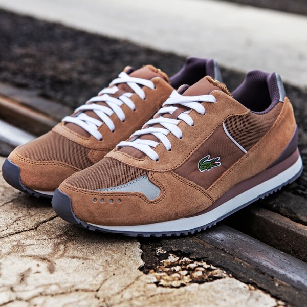 Męskie sneakersy (buty) LACOSTE TRAJET RH  728lem3008158 kolor brązowy
