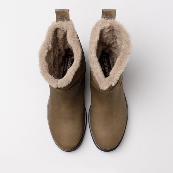 Damskie botki / sztyblety TIMBERLAND HANNOVER HILL PULL ON WARM WP tb0a5nx39011 kolor brązowy