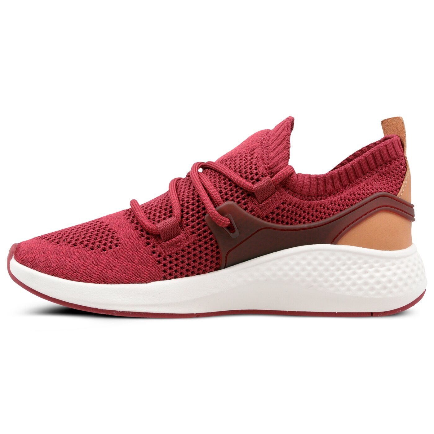 Damskie sneakersy (buty) TIMBERLAND FLYROAM GO KNIT CHUKKA a1ugg kolor bordowy