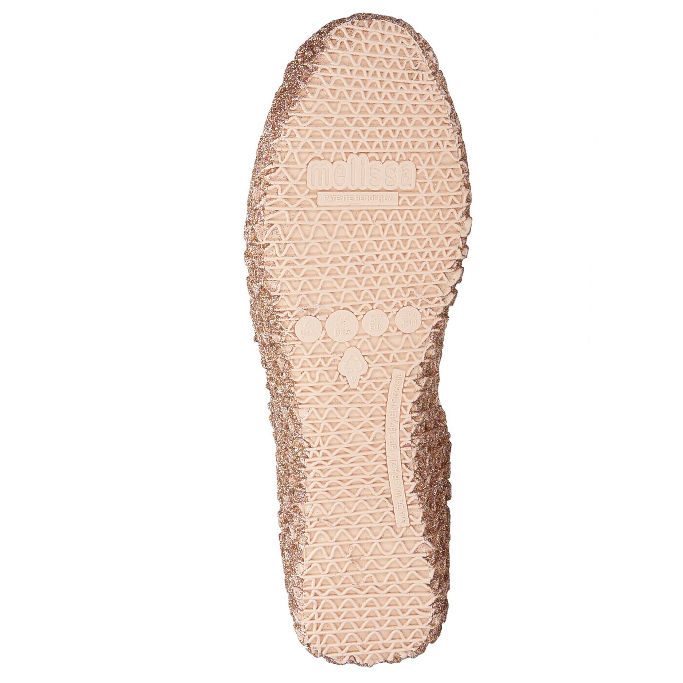 Damskie baleriny (buty) MELISSA CAMPANA PAPEL VII SP AD 3151252326 kolor złoty