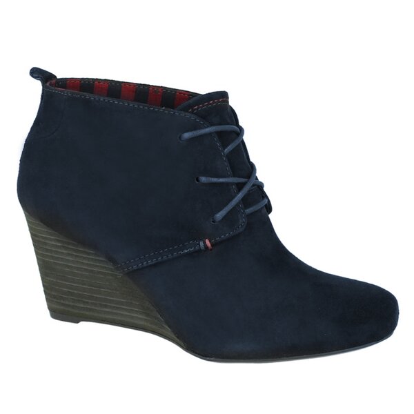 Damskie buty za kostkę TOMMY HILFIGER BELLA 3  fw56815853403 kolor granatowy