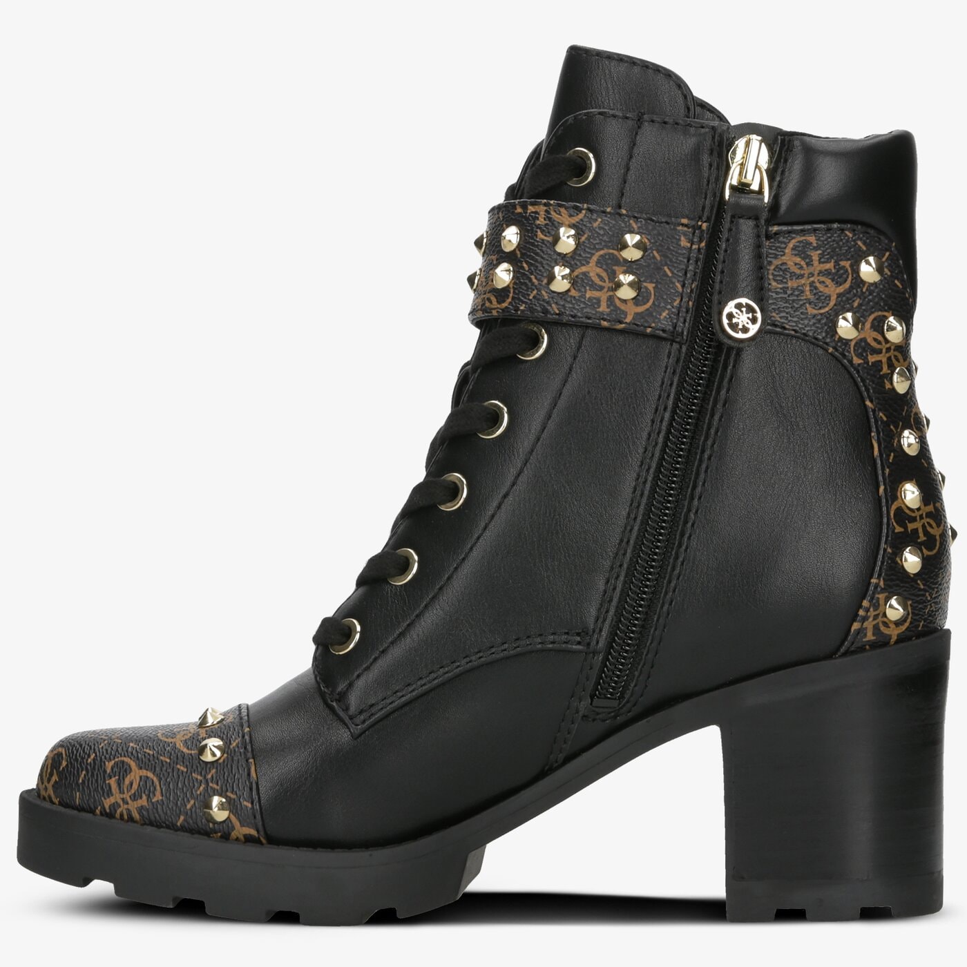 Damskie botki / sztyblety GUESS MEGGANE fl8me2fal10blkbr kolor czarny