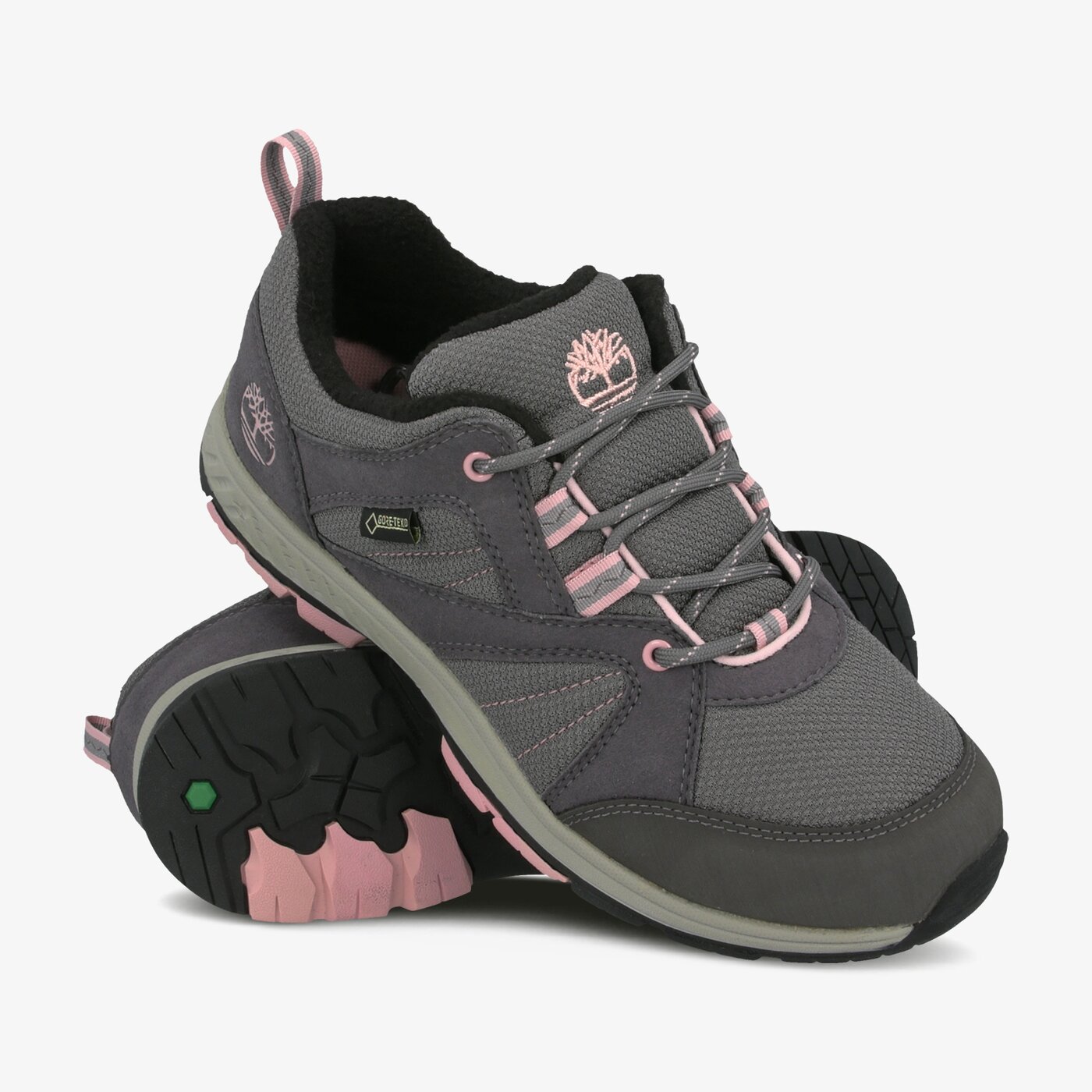 Dziecięce buty outdoor / trekkingowe TIMBERLAND NEPTUNE PARK LOW GTX WL tb0a223x0331 kolor szary