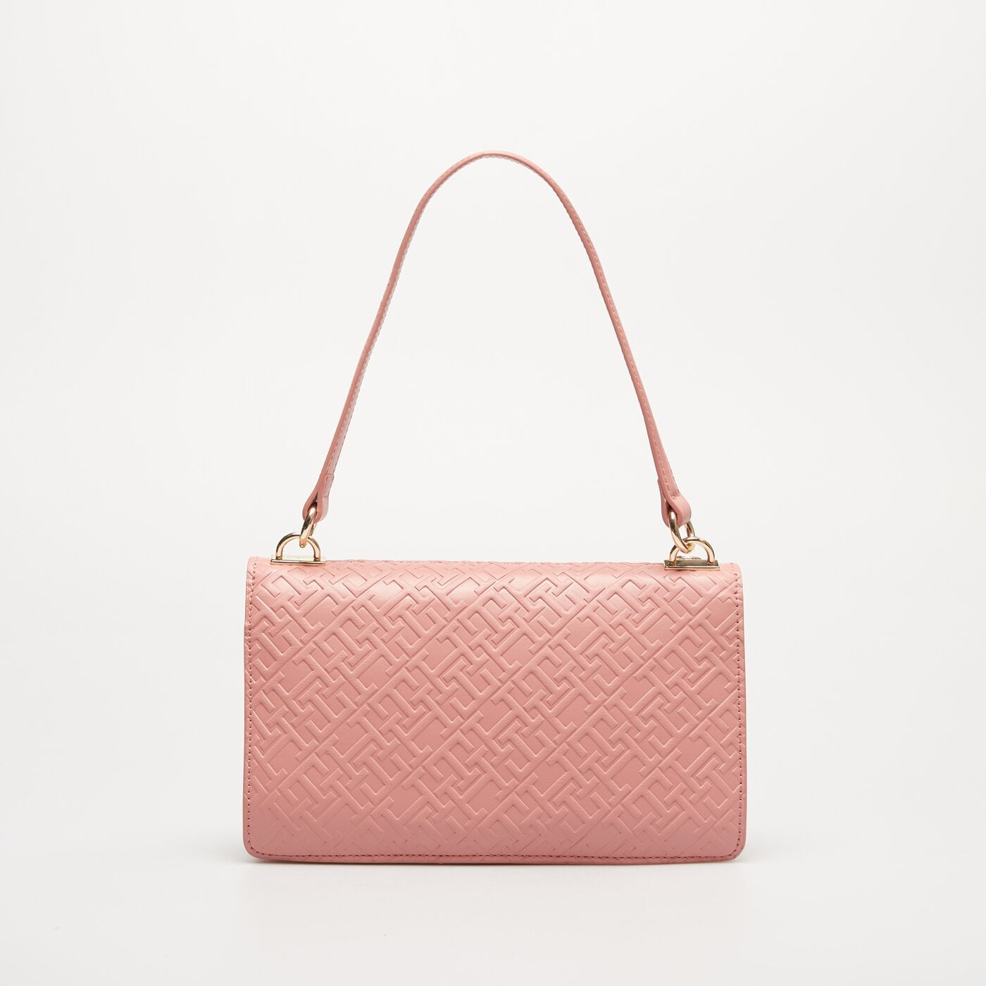 Damska torebka TOMMY HILFIGER TOREBKA TH REFINED SHOULDER BAG MONO aw0aw15975tj5 kolor różowy