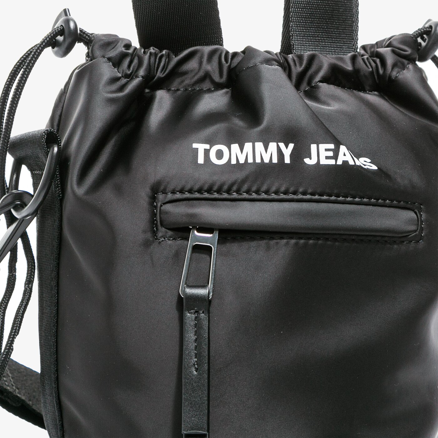 Damska torebka TOMMY HILFIGER TOREBKA TJW NYLON TWIST SM BUCKET BAG aw0aw09092bds kolor czarny