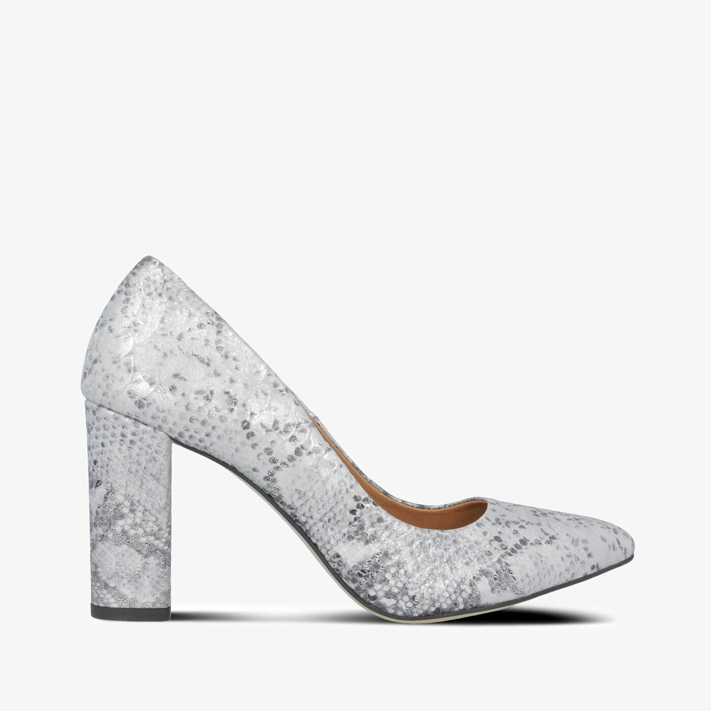 Damskie szpilki / czółenka SYMBIOSIS SNEAKY  sywc219021 kolor srebrny