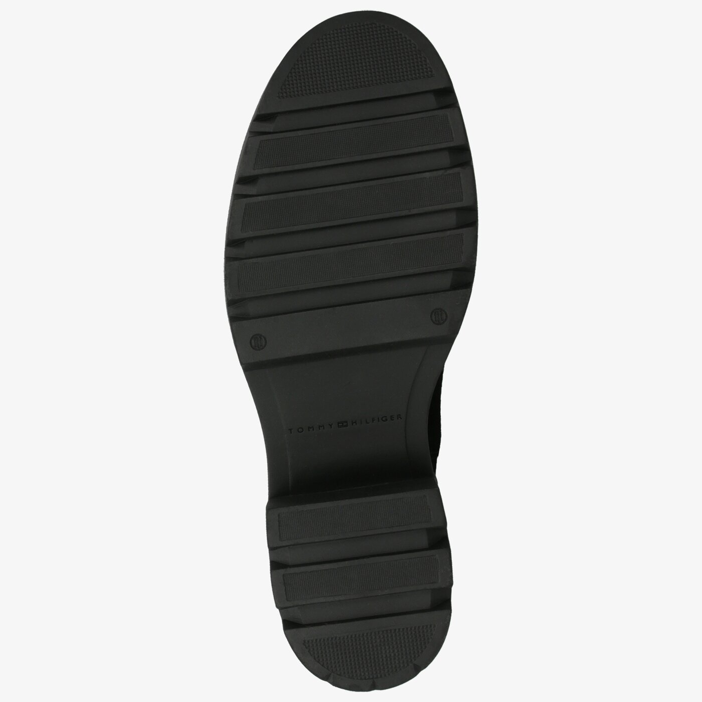 Damskie botki / sztyblety TOMMY HILFIGER SPORTY CHUNKY CHELSEA BOOTIE fw0fw04417bds kolor czarny