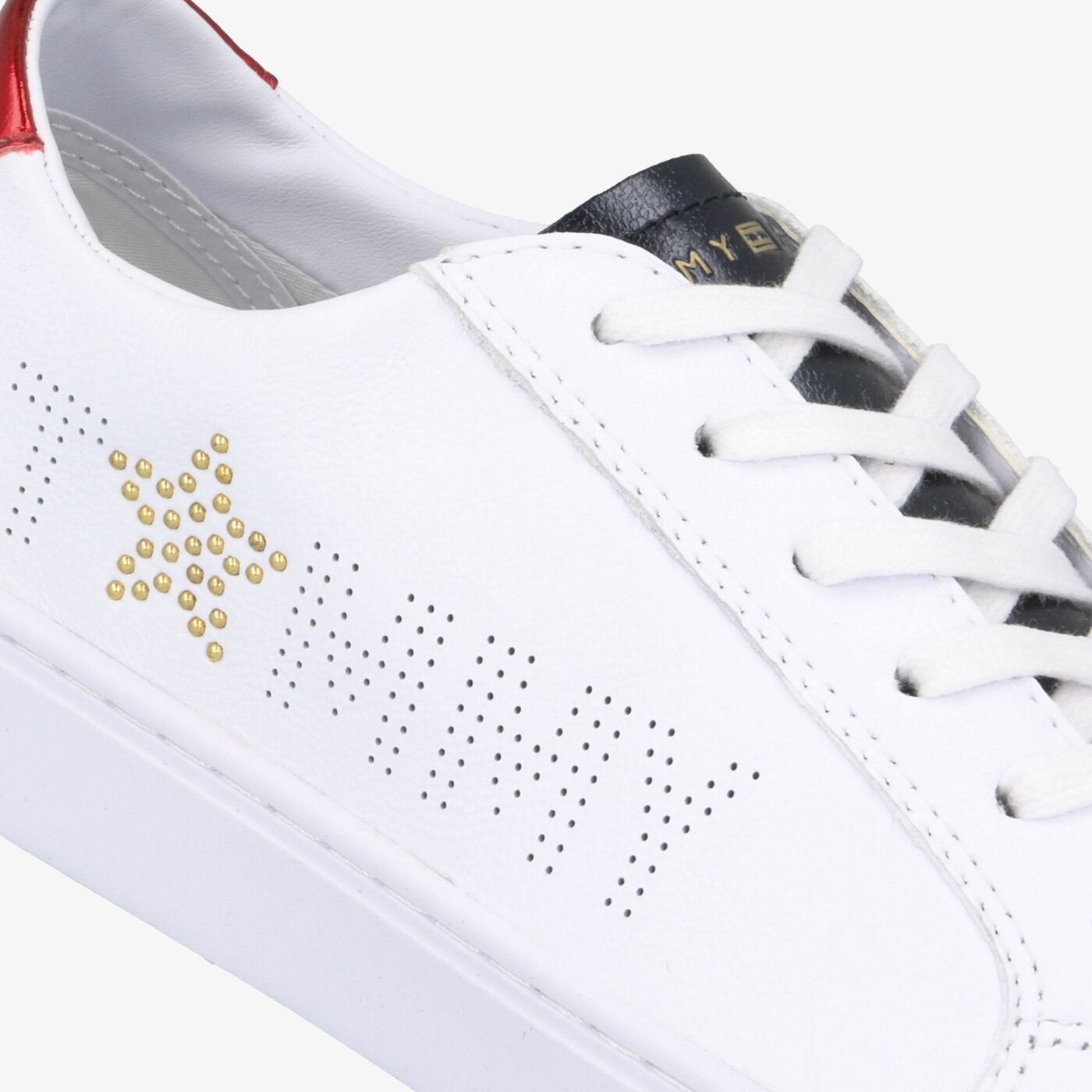 Damskie trampki TOMMY HILFIGER TOMMY STAR METALLIC SNEAKER fw0fw02349020 kolor biały