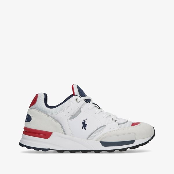 Męskie sneakersy (buty) POLO RL TRACKSTR 200 SNEAKERS LOW TOP LACE  809846186001 kolor biały
