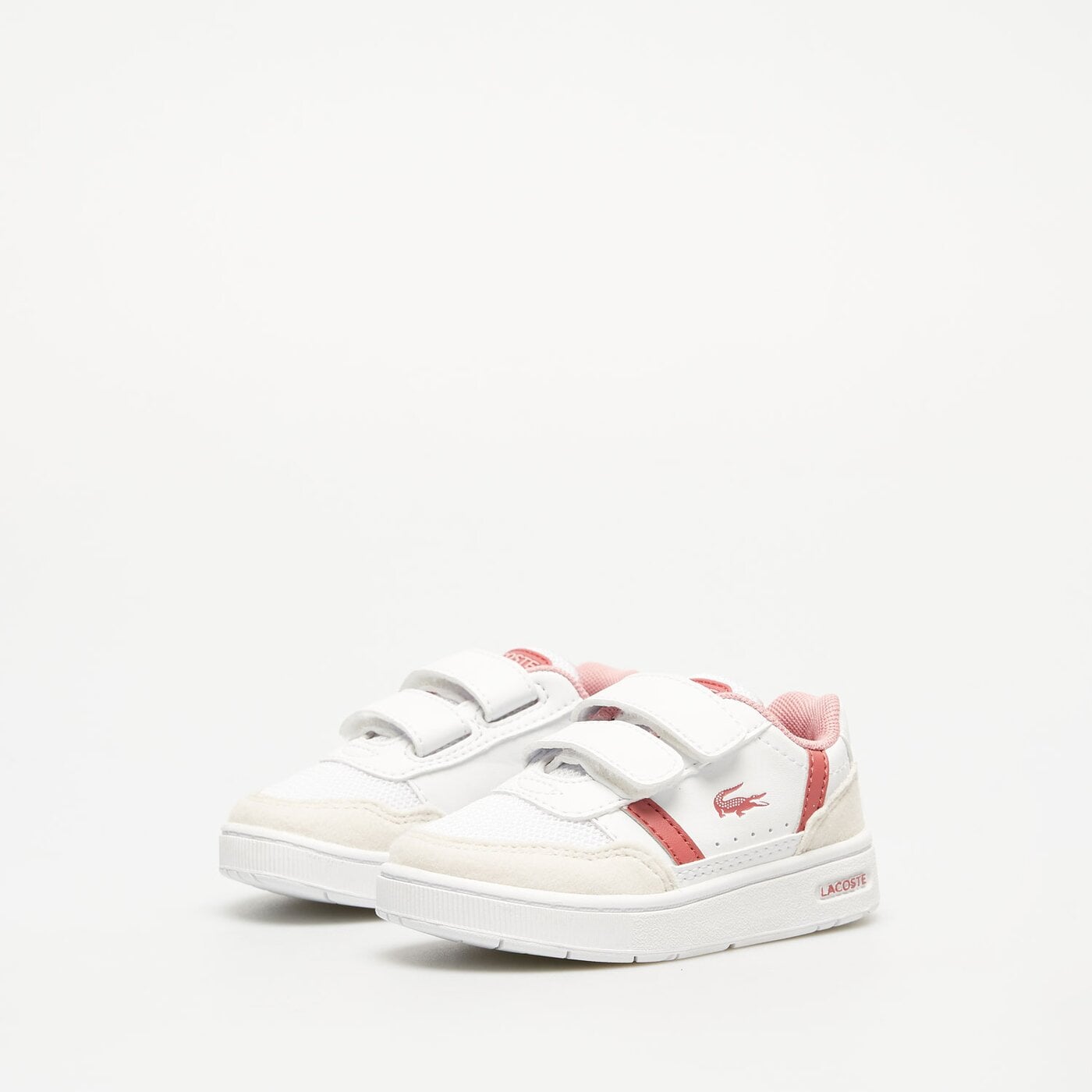 Dziecięce sneakersy (buty) LACOSTE T-CLIP 747sui0015b53 kolor biały
