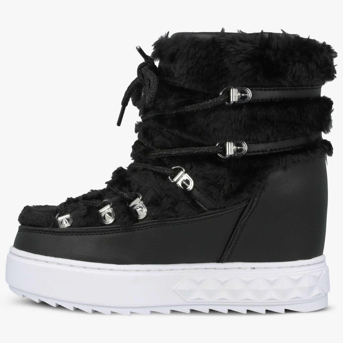 Damskie śniegowce GUESS FREEZYN 2 fl8fr2fur12black kolor czarny