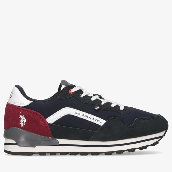 Męskie sneakersy (buty) U.S. POLO ASSN. JONAS002  jonas002dblred01 kolor granatowy