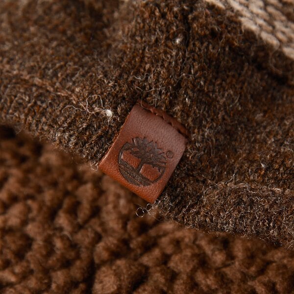 Męska czapka zimowa TIMBERLAND CZAPKA Z FAIRISLE EARFLAP HAT j1698581 kolor brązowy