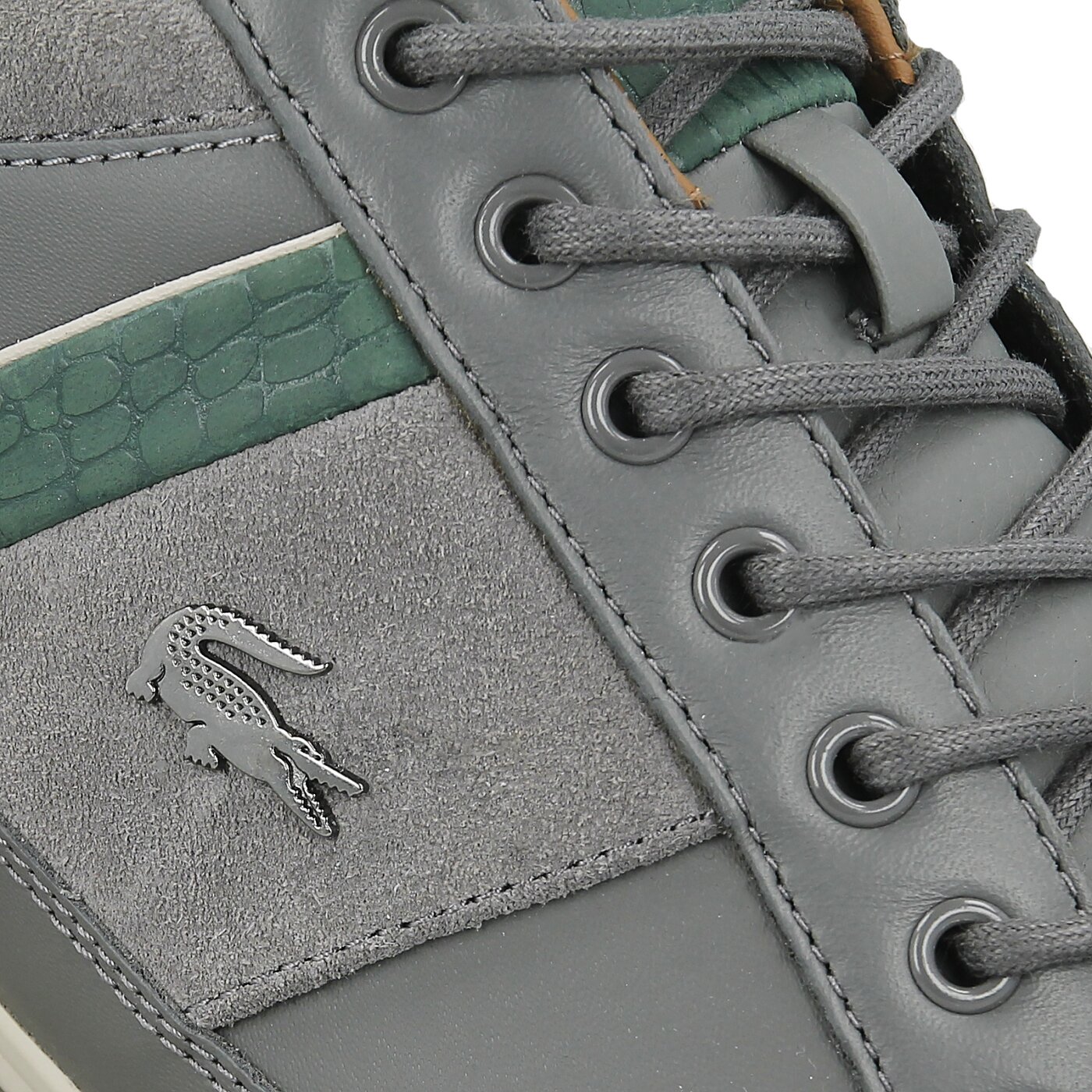 Męskie sneakersy (buty) LACOSTE CHAYMON 417 1 734cam0070248 kolor szary