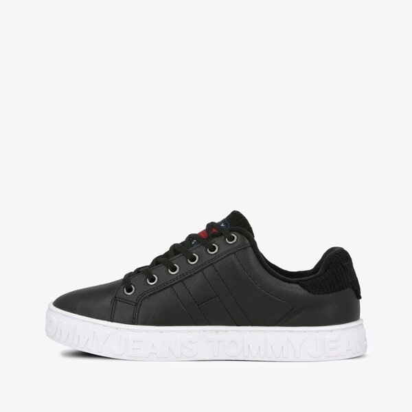 Damskie trampki TOMMY HILFIGER COOL WARM LINED SNEAKER en0en00642bds kolor czarny