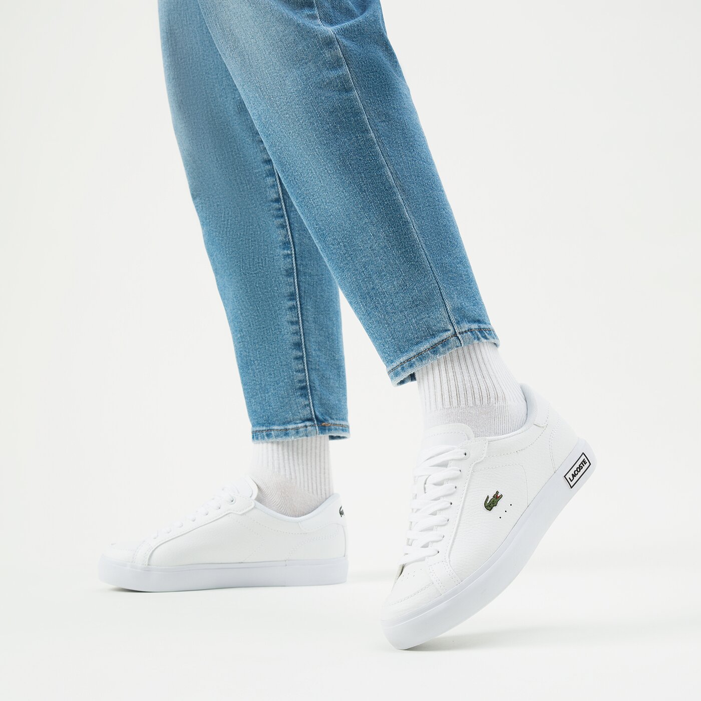 jtwm◆A5 LACOSTE T-CLIP WNTR MID 222 2 kolor BEŻOWY (744SMA00651Y5