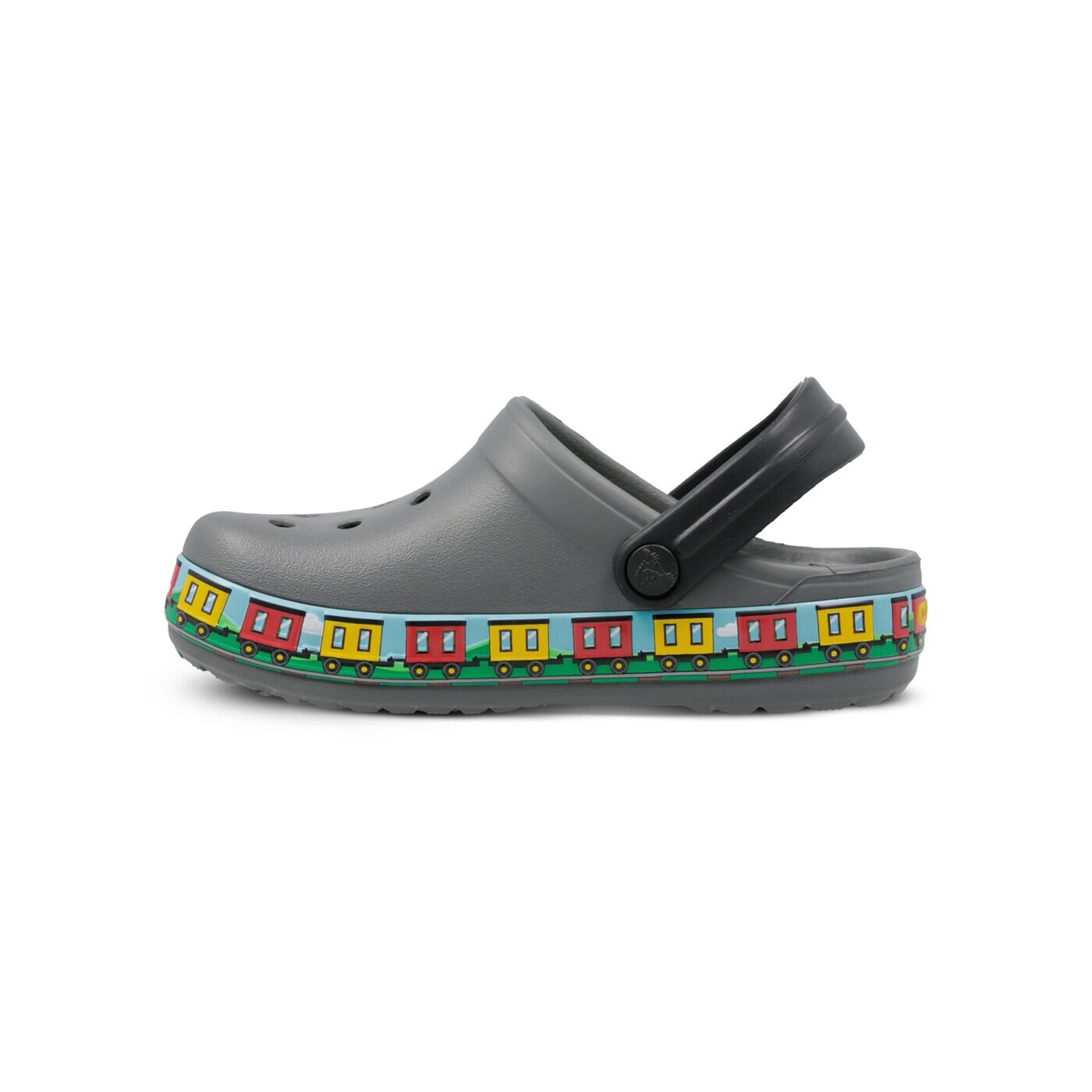 Dziecięce sandały / klapki CROCS CROCFL TRAIN BAND CLOG K 2055160dak kolor szary