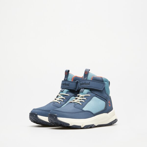 Dziecięce buty outdoor / trekkingowe TIMBERLAND MOTION ACCESS MID HOOK tb0a6bzxejk1 kolor granatowy