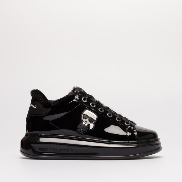 Damskie sneakersy (buty) KARL LAGERFELD KAPRI IKON SHINE LO LACE kl62530s-1bp kolor czarny